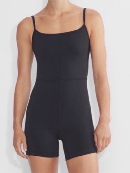 Wilfred Pants - Wilfred Free Aritzia Divinity Romper Black Small Adjustable Strap Bodysuit Short